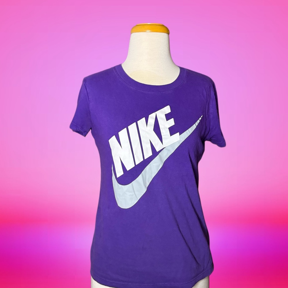 Nike Purple Fitted Short Sleeve Tee